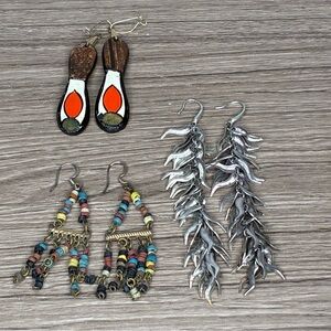 Mixed Bundle Vintage Boho Earrings Trio